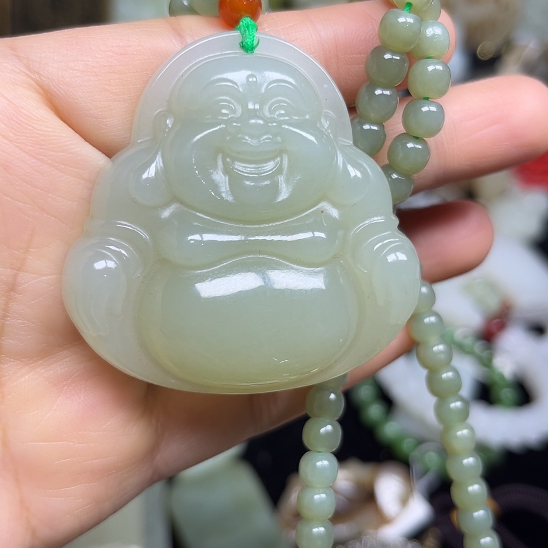 和田玉未镶嵌吊坠(不含链)