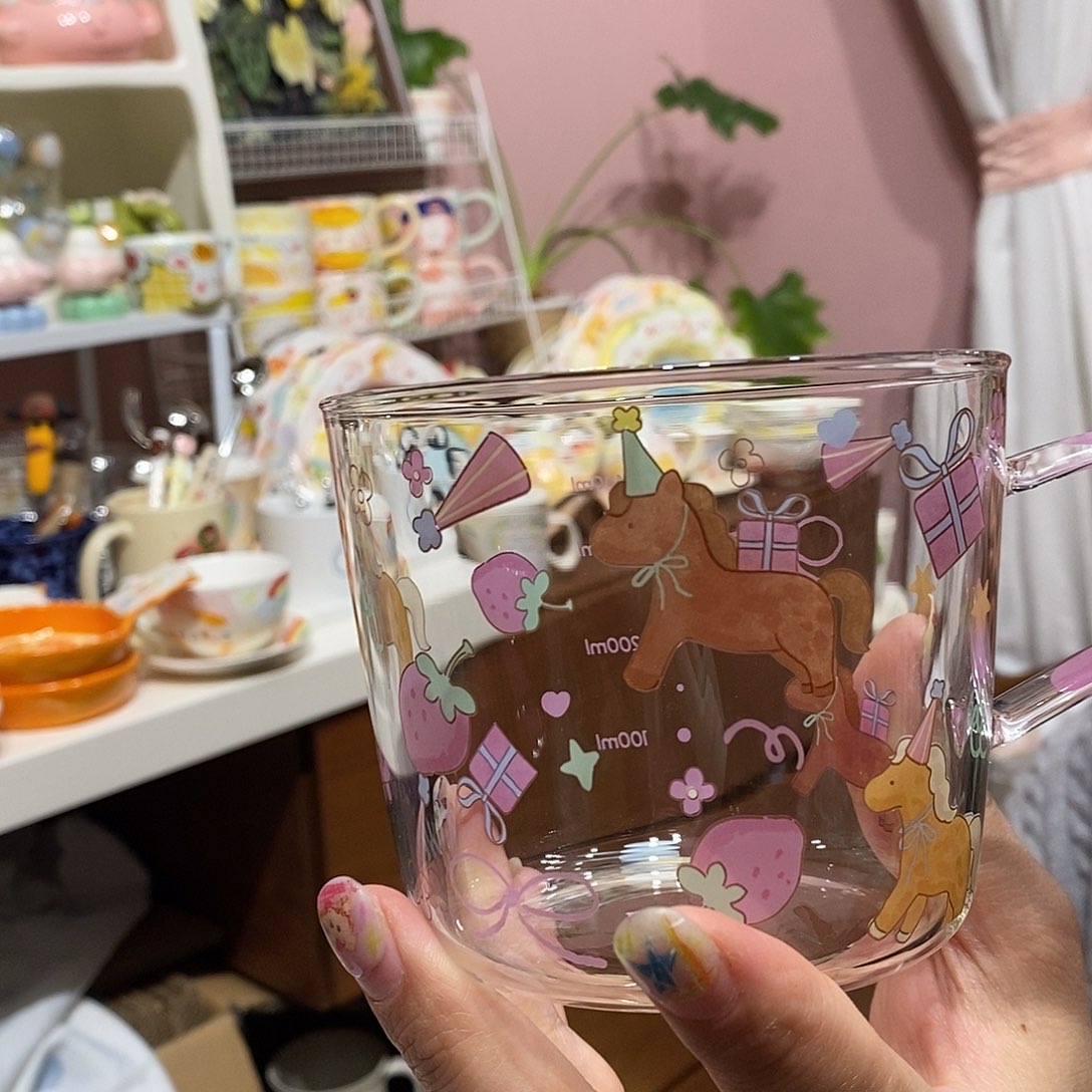 陶瓷木马日记玻璃杯