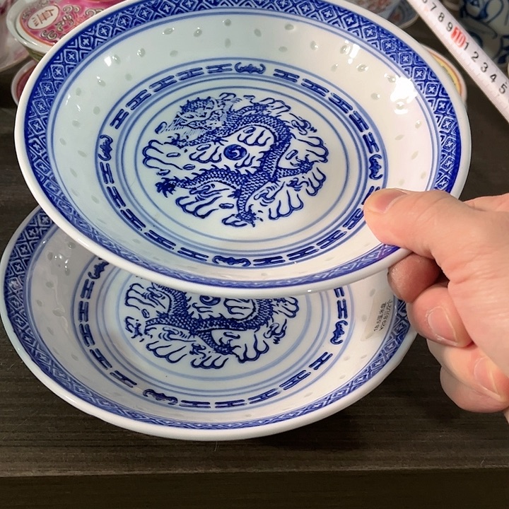 瓷片/////直径18.5厘米。2个。