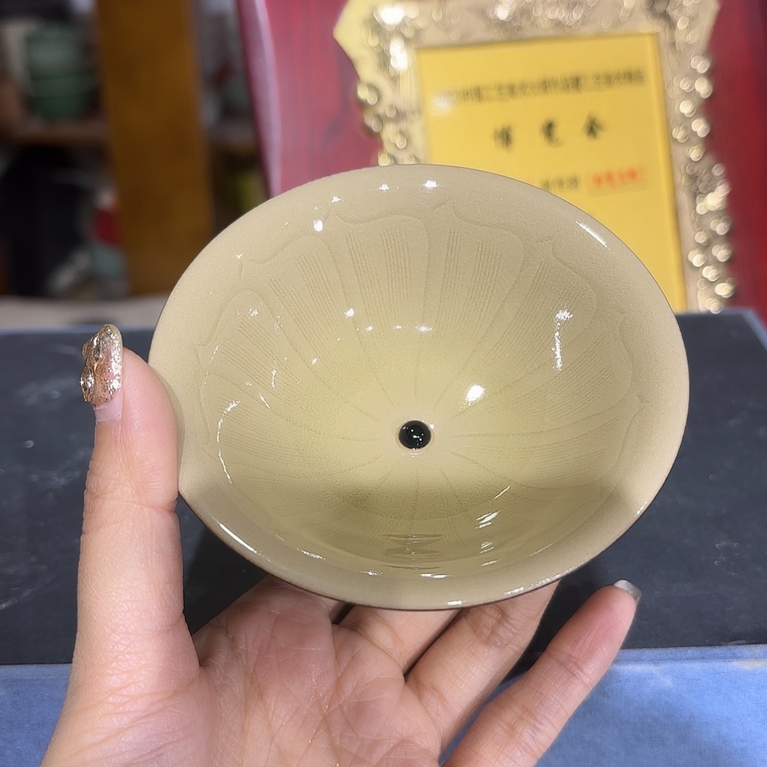 龙泉云间青瓷小米茶器