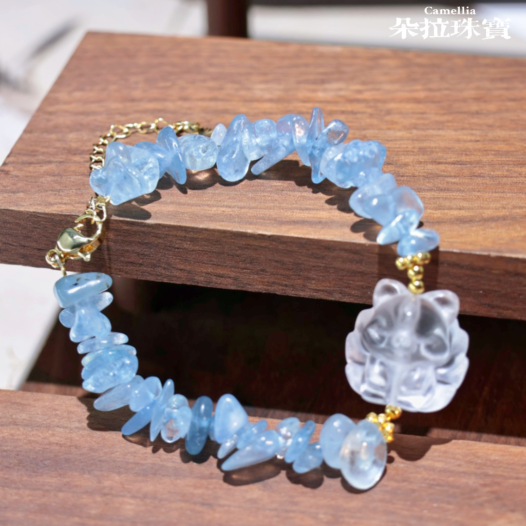 人间山茶 3004 白水晶凤九手链 多样性发其一
