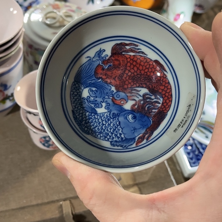 瓷片景德镇陶瓷普洱杯。