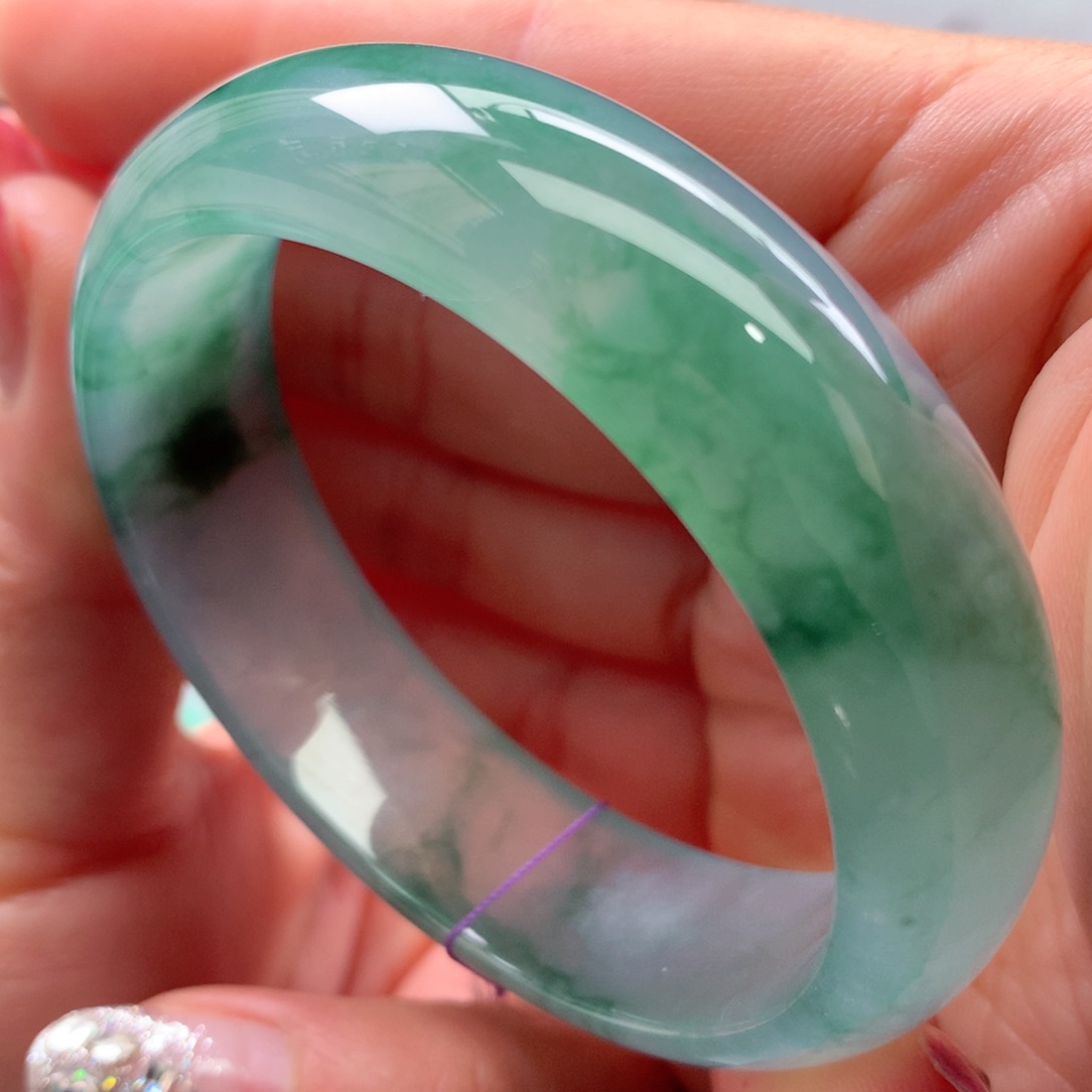 未镶嵌手镯翡翠缅甸55贵妃