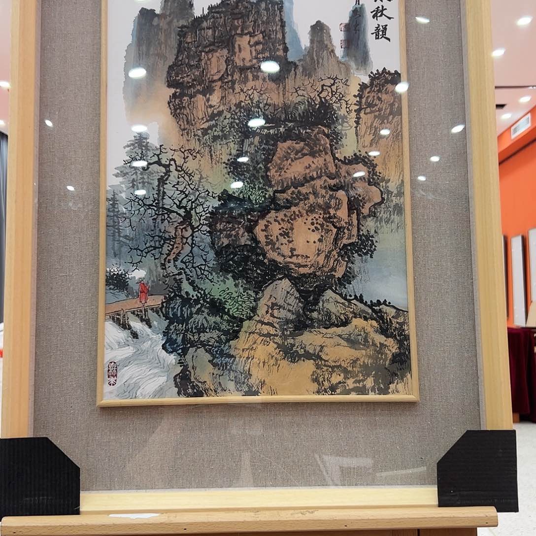 国画雷鸣东展览原作