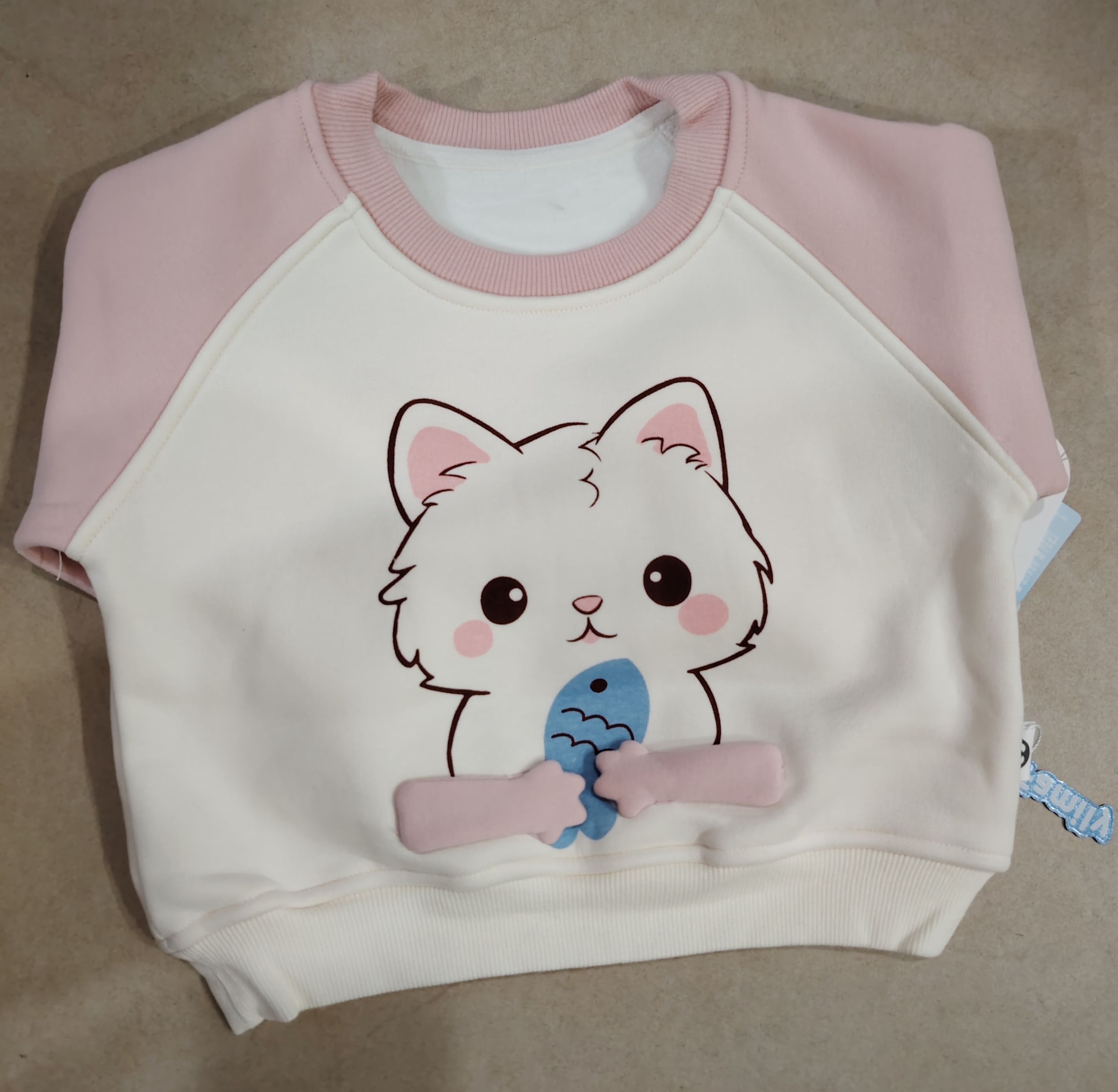 衣LY（7123）小猫爱鱼加绒卫衣