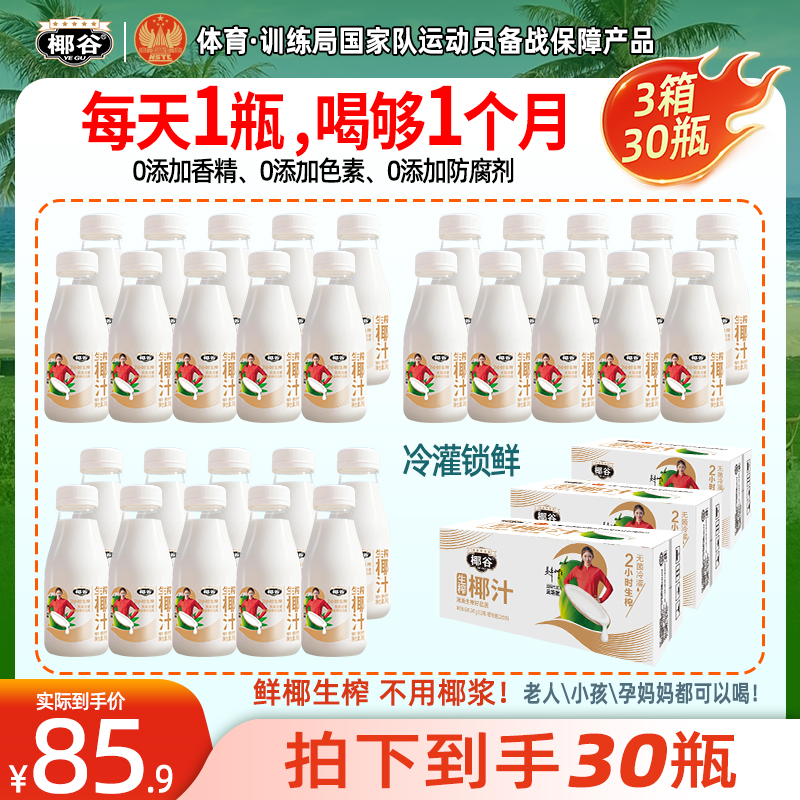 【超值囤货必选】2小时椰汁245g椰肉生榨椰汁奶植物蛋白饮料整箱