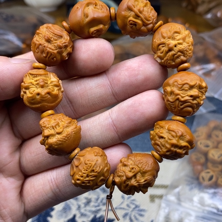 橄榄核手串/手链橄榄核雕工艺手串