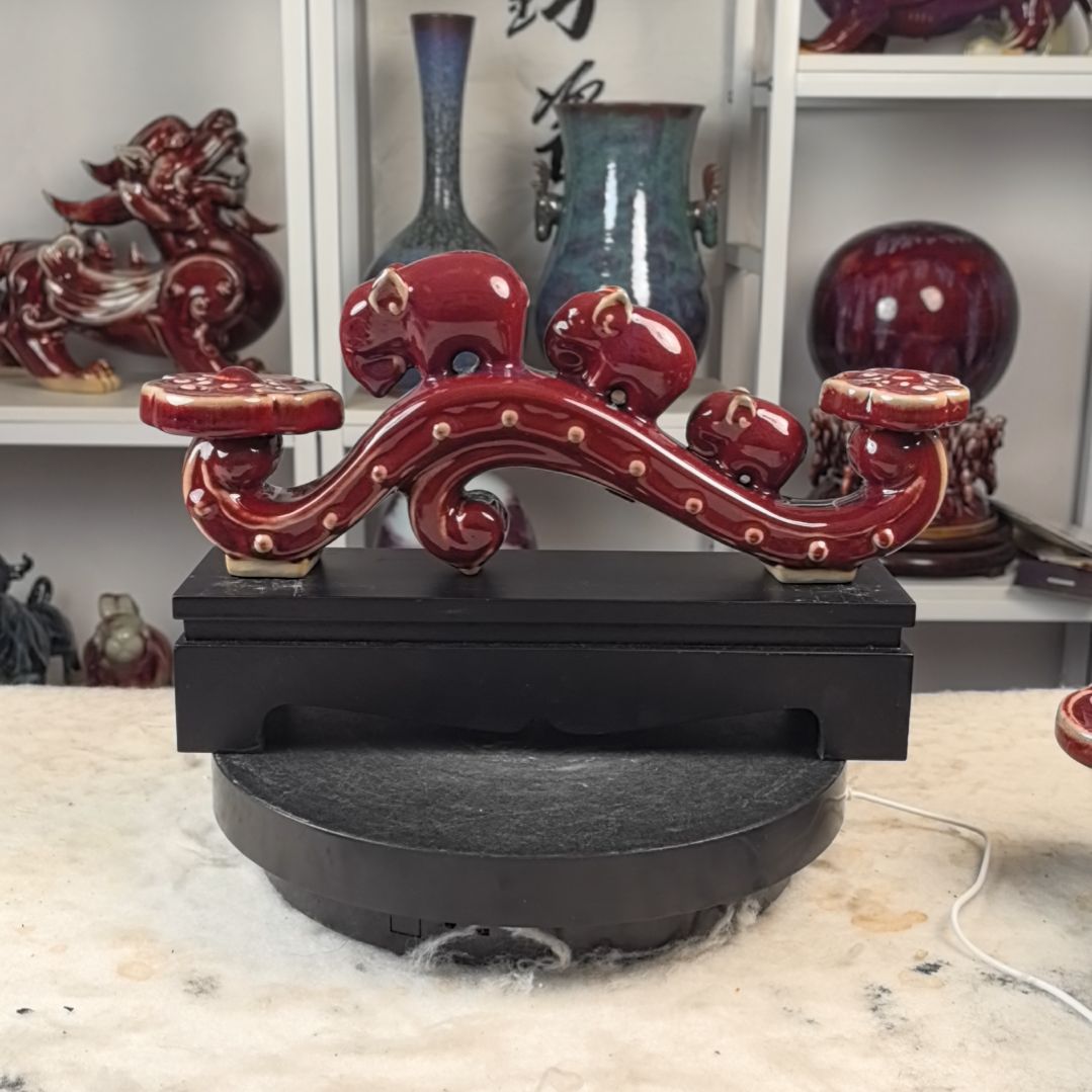 摆件不带底座少,20钧瓷摆件神後鎮鈞瓷