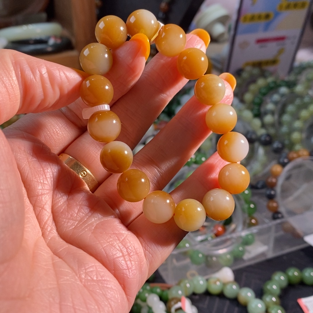 和田玉未镶嵌手链