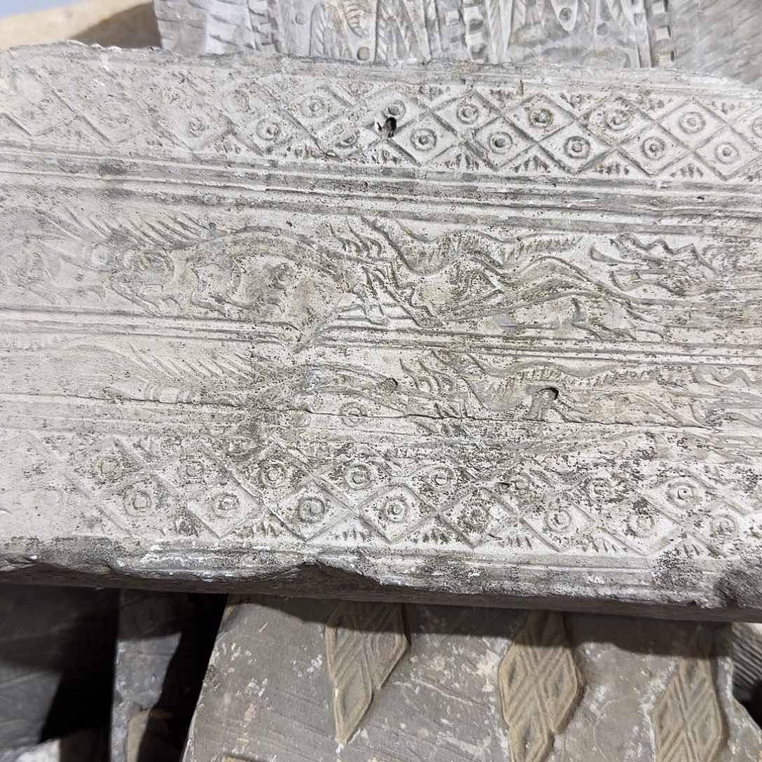 清****飞老砖后刻干泡茶台