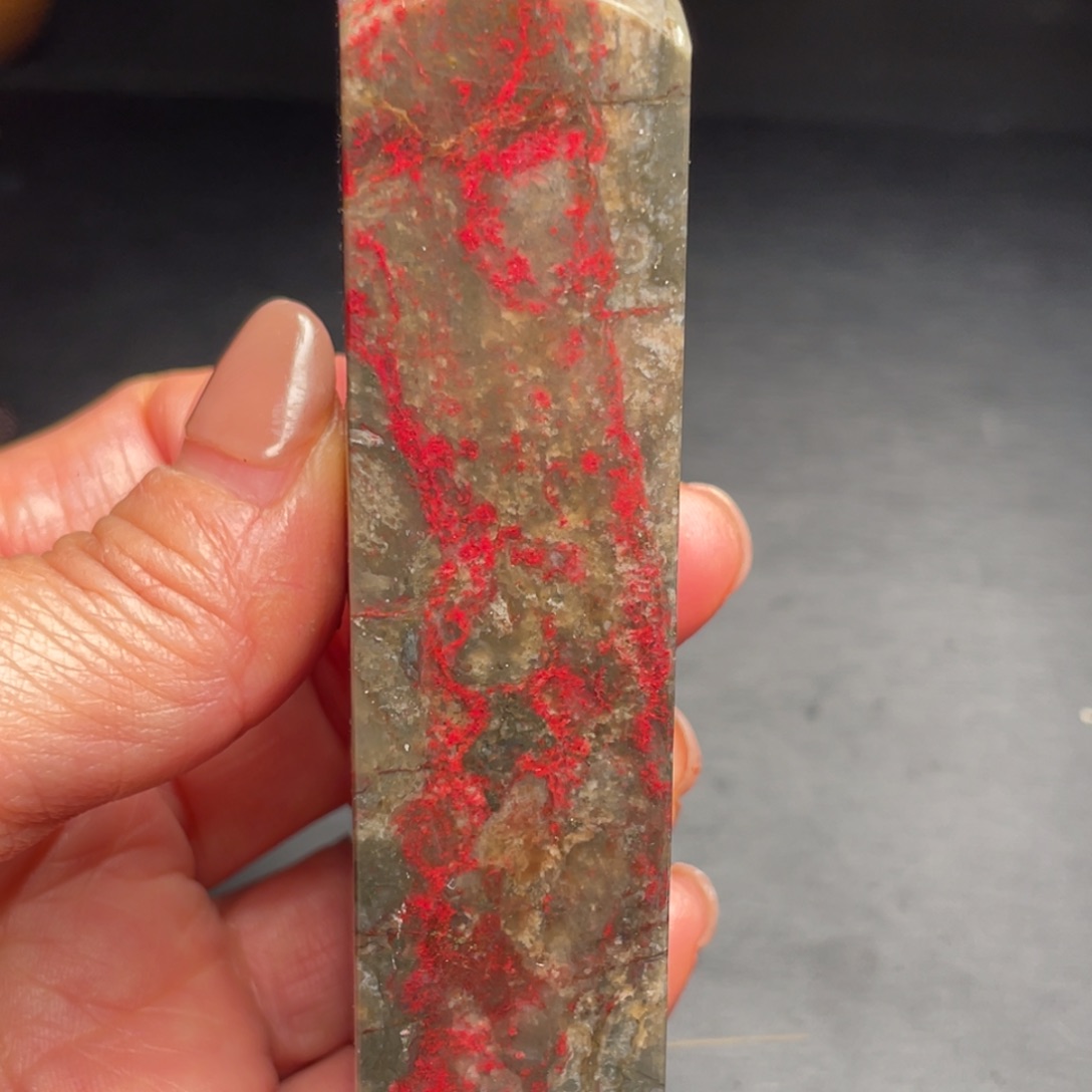 昌化鸡血石昌化鸡血石手把件印章