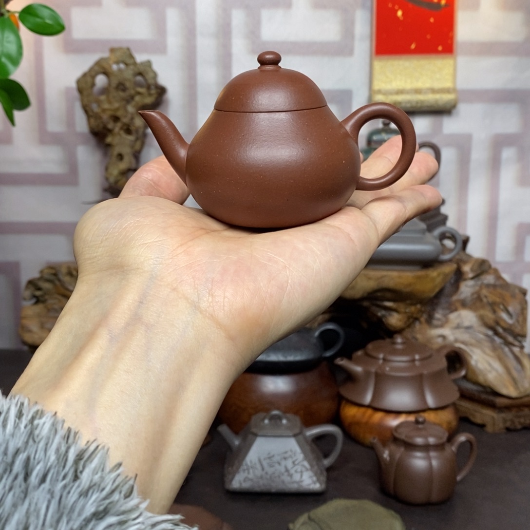 茶壶紫砂紫砂茶具底槽青梨形