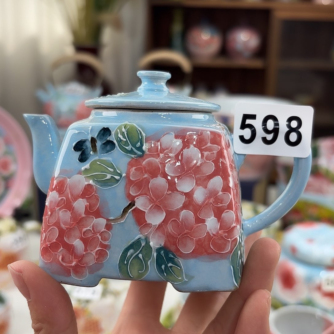 瓷片景德镇手绘高温釉下彩陶瓷茶具