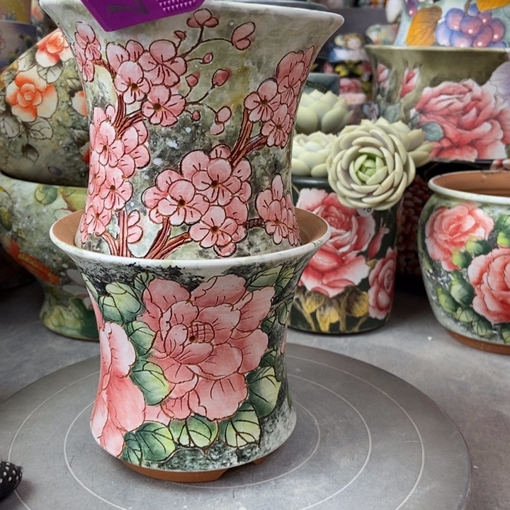 红陶景德镇艺术手绘作品