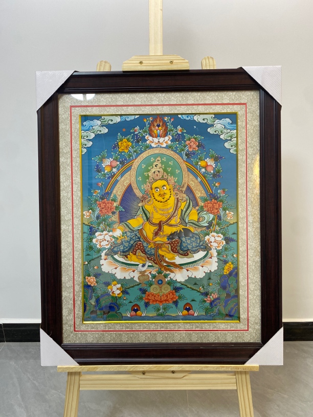 【黄财神】客厅 书房 玄关 装饰 纯手绘 矿物质颜料