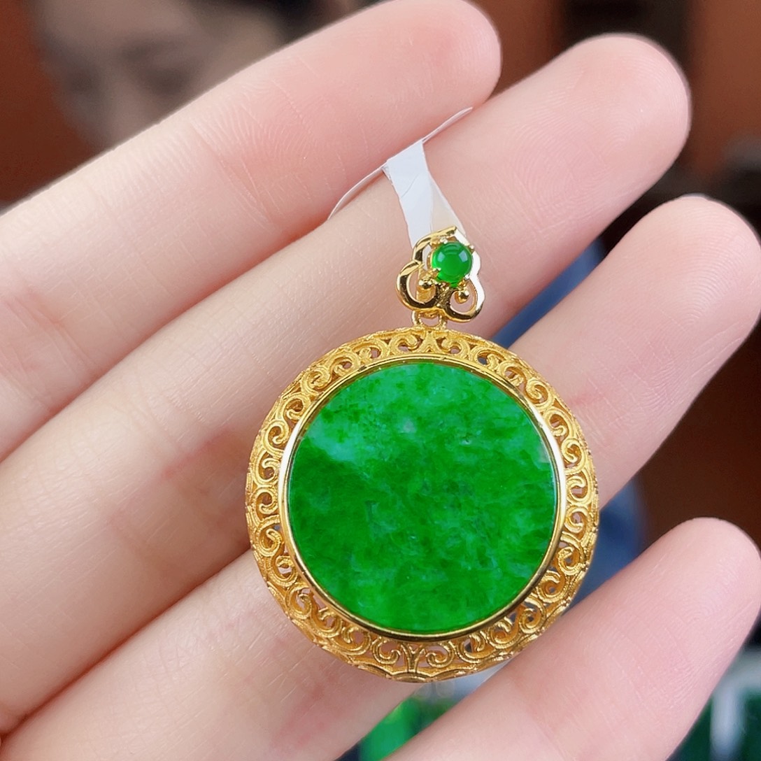 翡翠银S925镶嵌耳饰