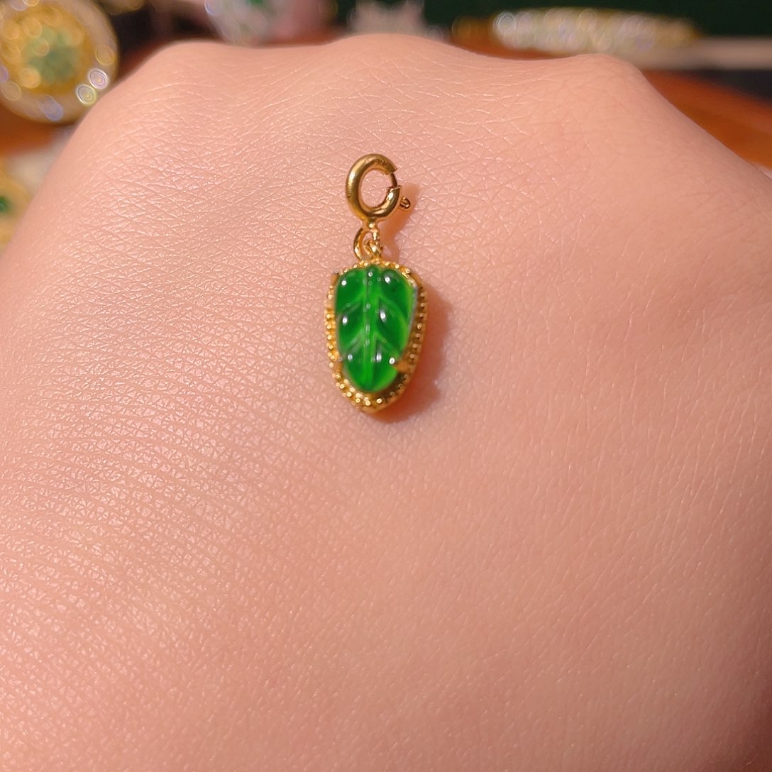 翡翠银S925镶嵌吊坠(不含链)