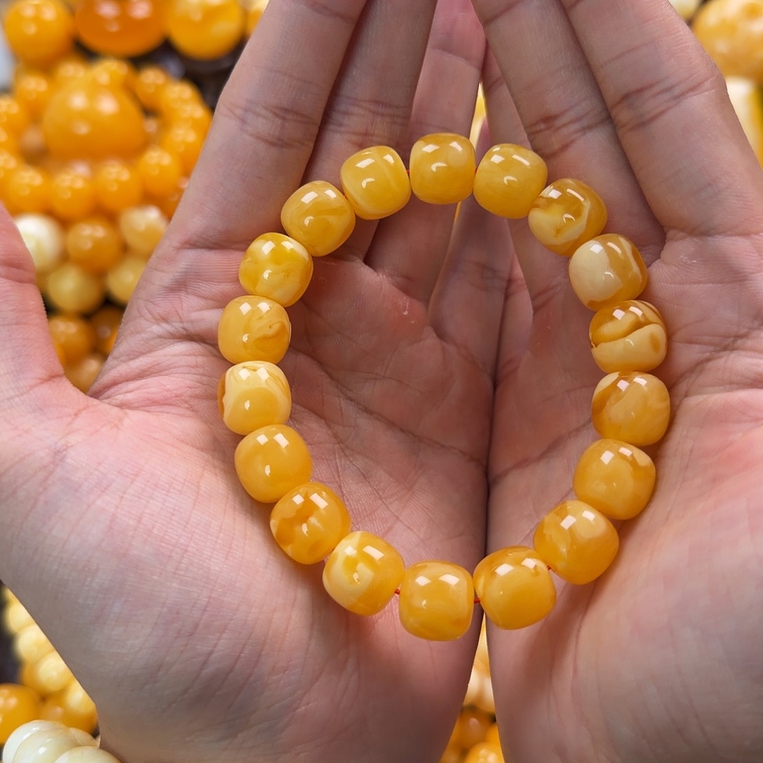 琥珀未镶嵌珠宝奇石13mm同料