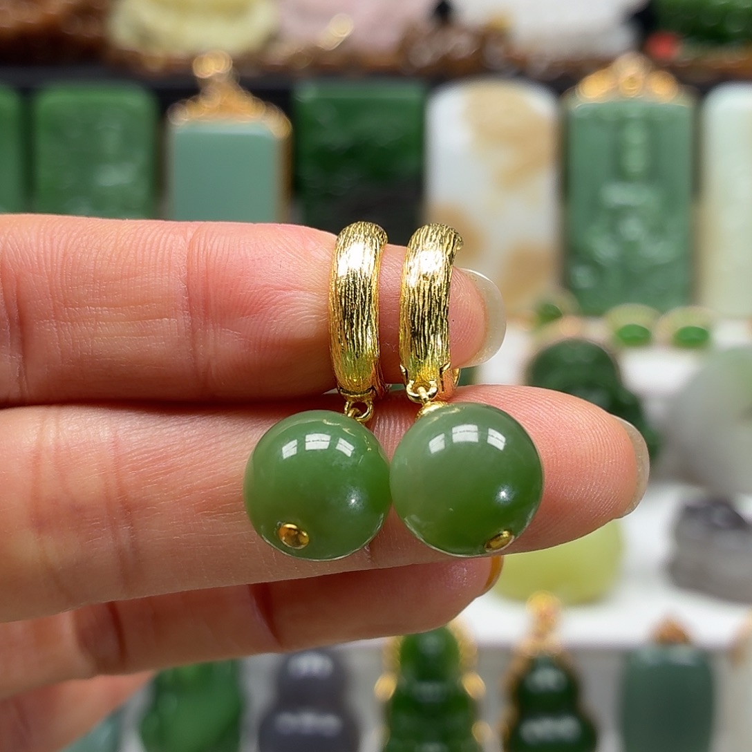 和田玉银S925镶嵌颈饰