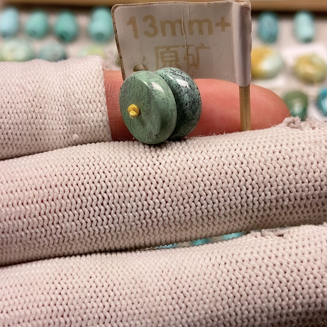 未镶嵌绿松石珠宝半成品