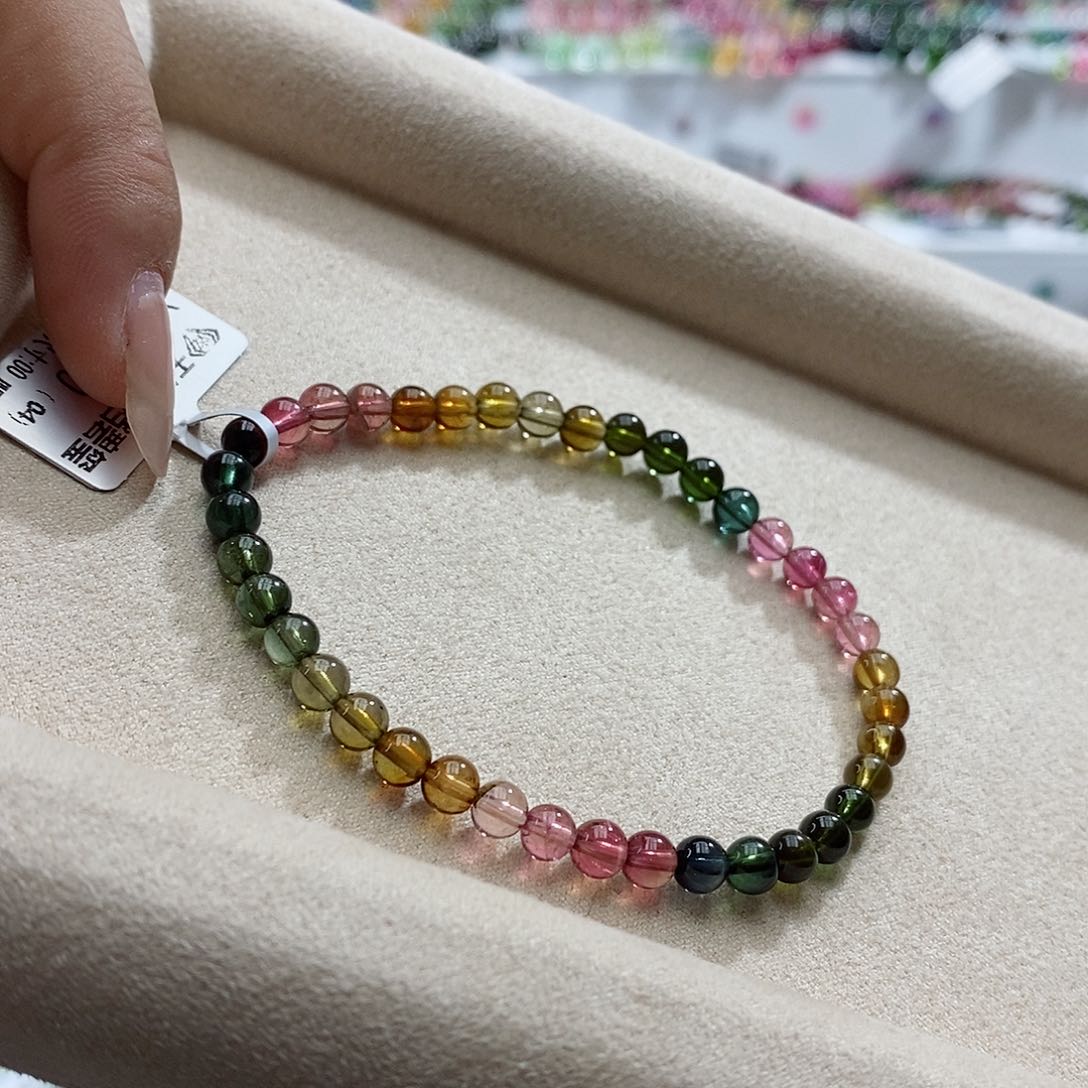 碧玺手链未镶嵌多样性发一条