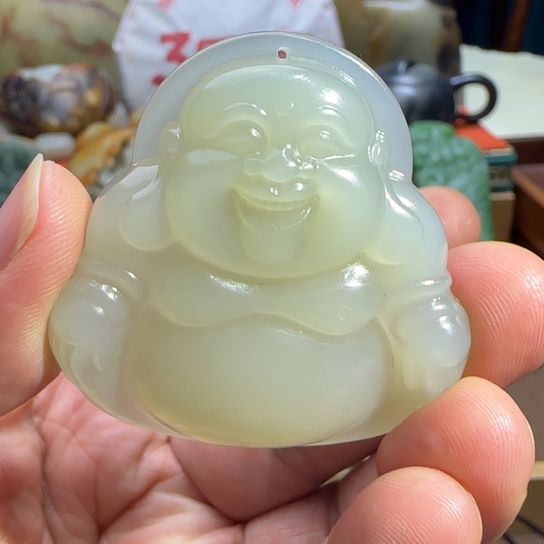 海***夫和田玉未镶嵌挂件