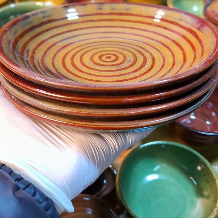 天***芳瓷片磁州窑五厂盘碗壶杯有瑕疵