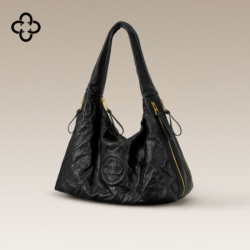 CASSILE/卡思乐羊皮托特包2025机车包植鞣单肩包女