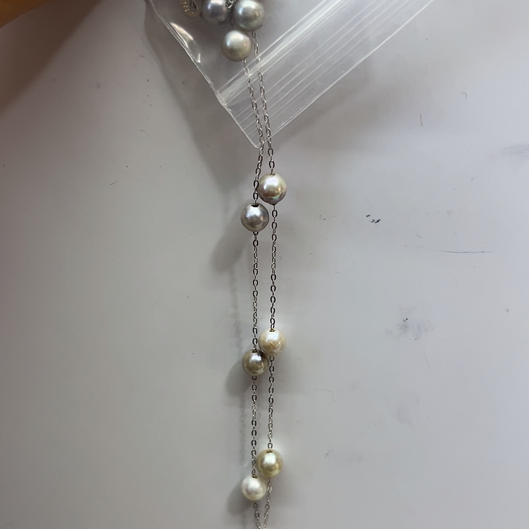 银S925镶嵌海水珍珠颈饰