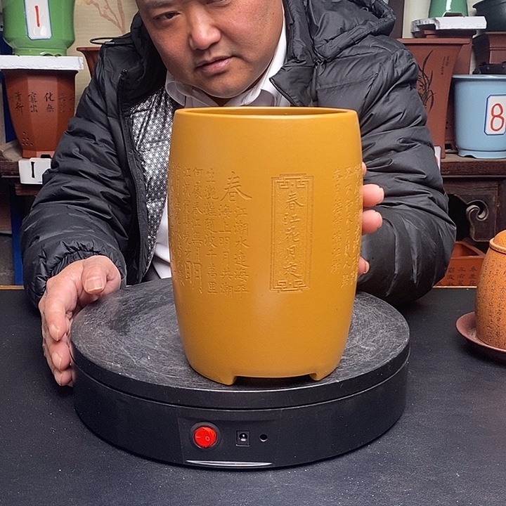 紫砂花盆货号一只CJ2