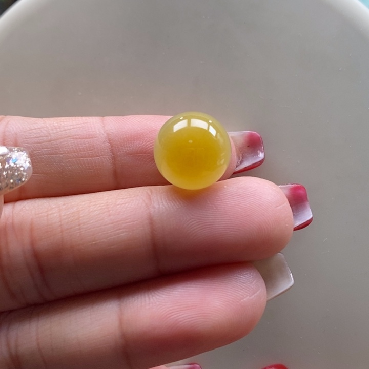 翡翠吊坠(不含链)未镶嵌翡翠冰胶黄珠卡13.2