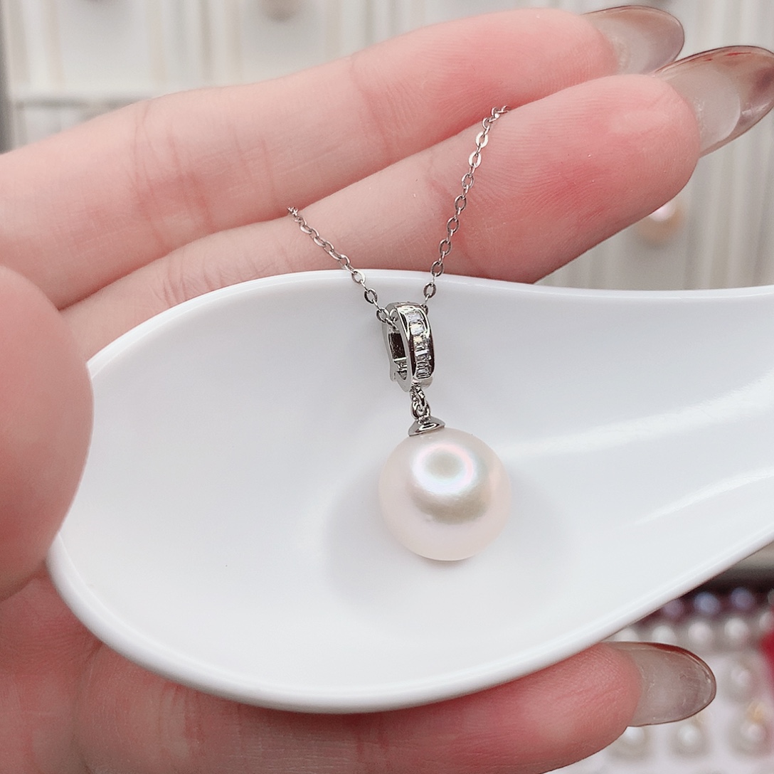 淡水珍珠吊坠(赠链)合金