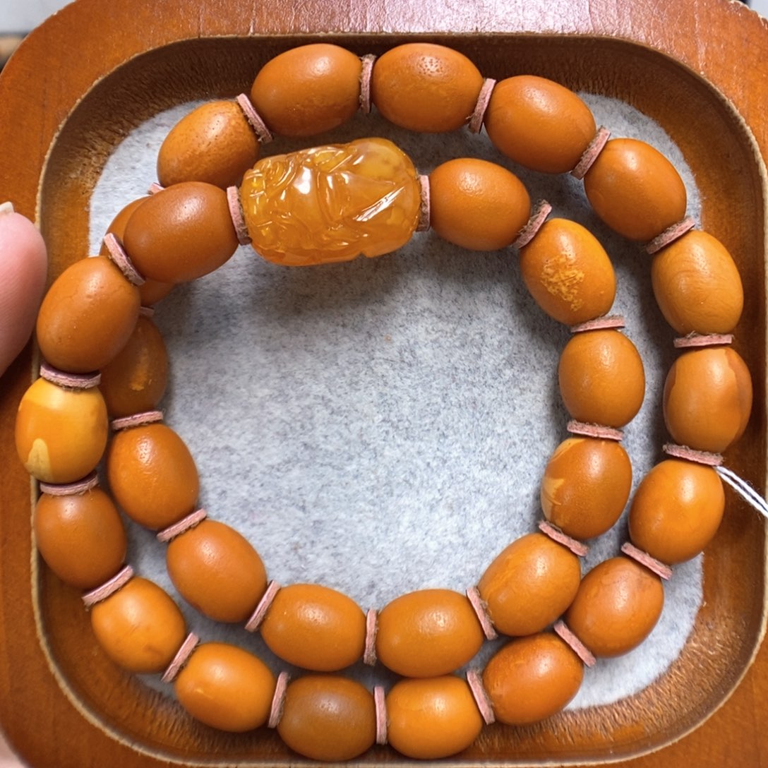 蜜蜡手串未镶嵌蜜蜡手串