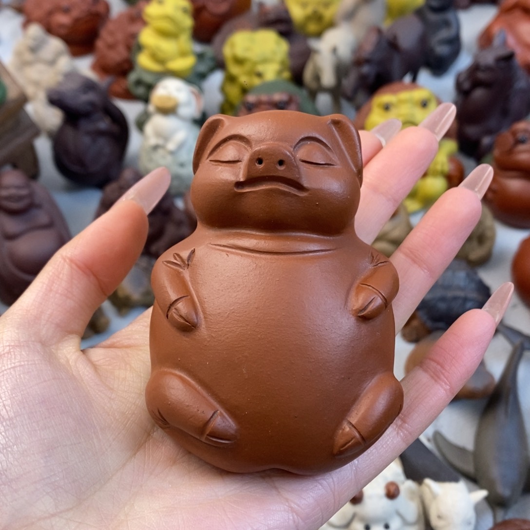 【闪购商品】紫砂茶宠紫砂小猪