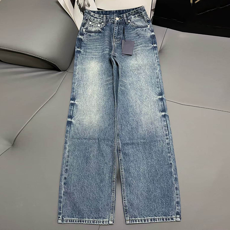 《252》南油高定气质百搭复古高腰显瘦直筒阔腿裤