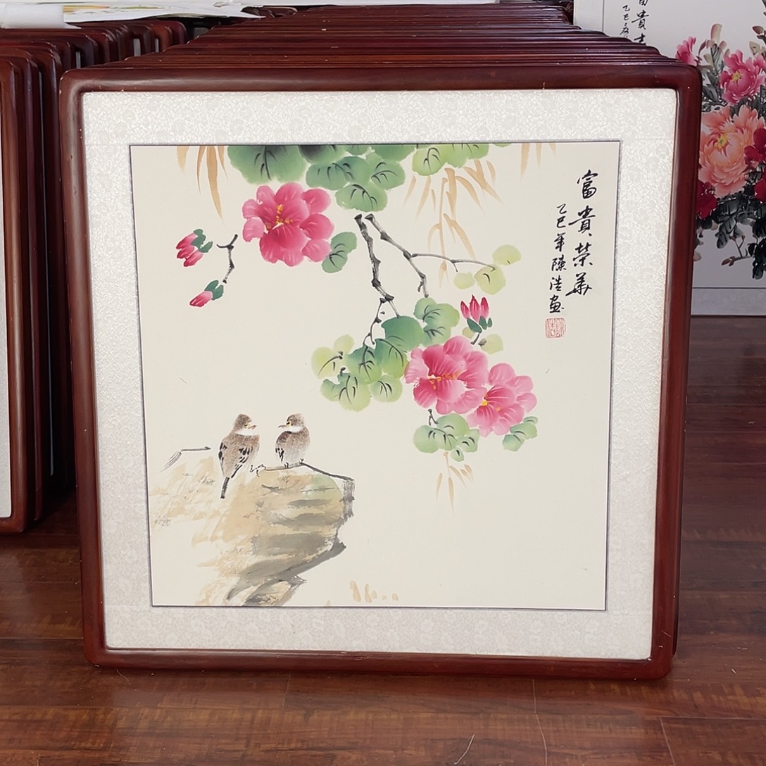 国画带框尺寸63*63厘米