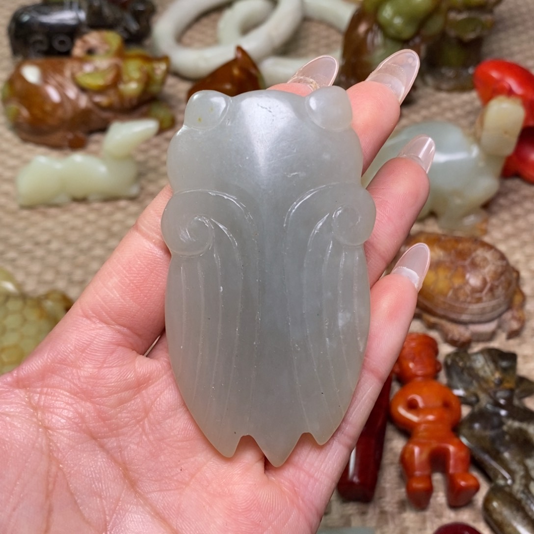 白玉菩提吊坠白玉菩提白玉菩提摆件