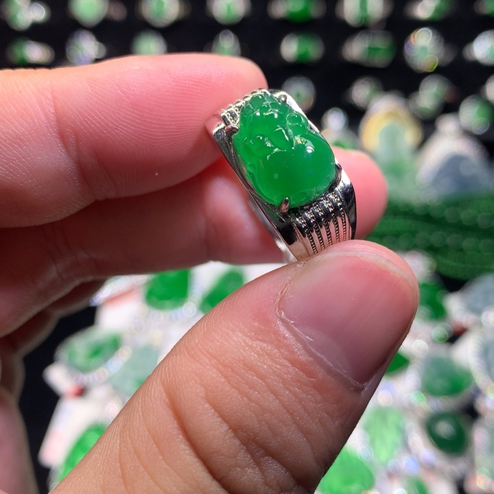 【闪购商品】翡翠颈饰银S925镶嵌貔貅