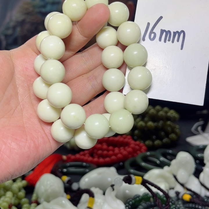 蛇纹石玉手串多样性发货未镶嵌