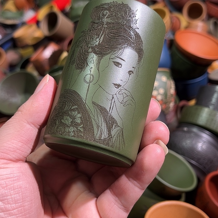 紫砂茶杯全手工紫砂主人杯
