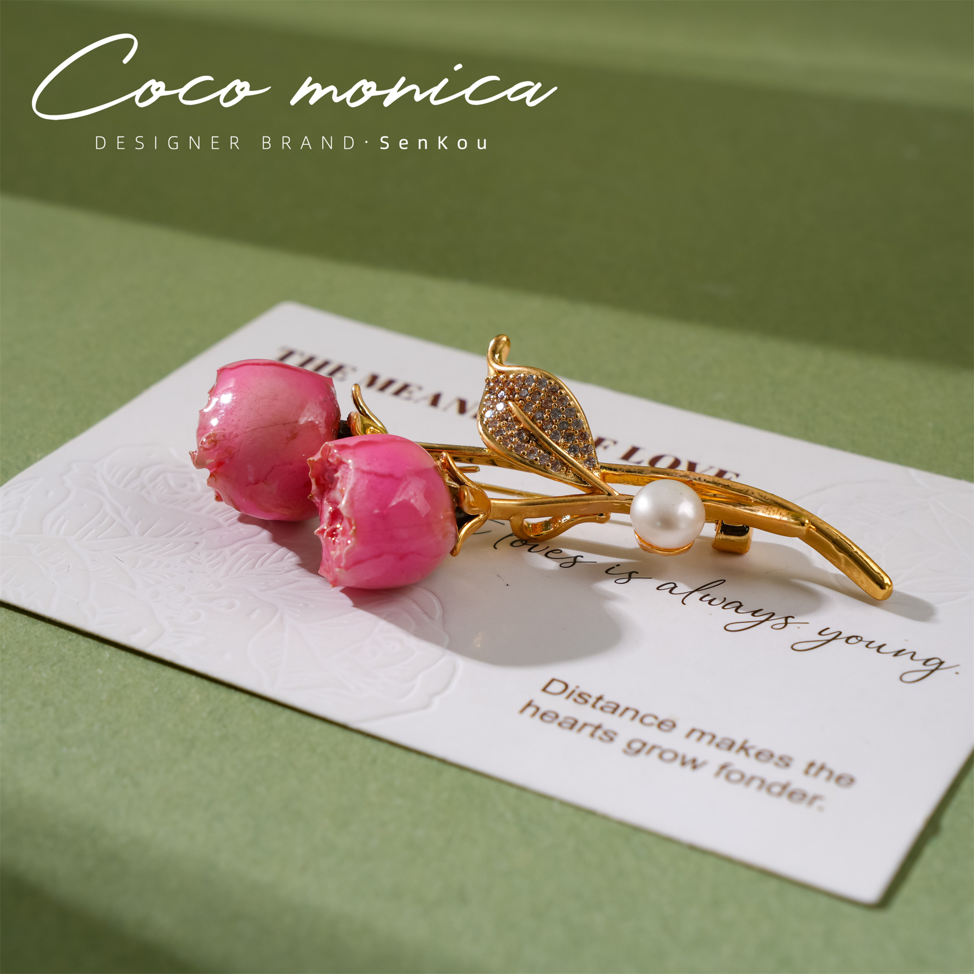 【小霞珠宝】珍珠玫瑰胸针手工轻奢时尚复古法式小众甜美优雅AD232