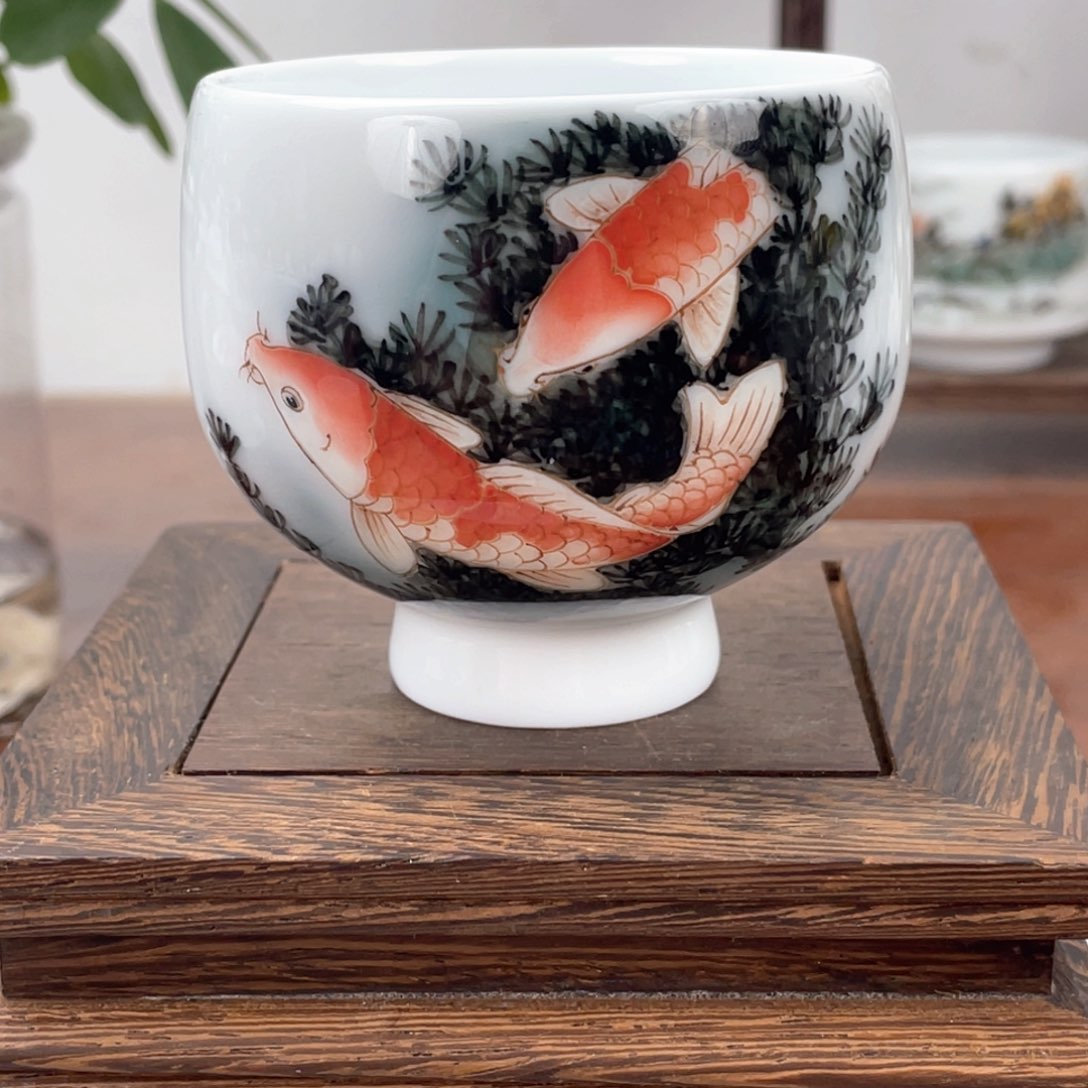 杯釉下五彩高温瓷器