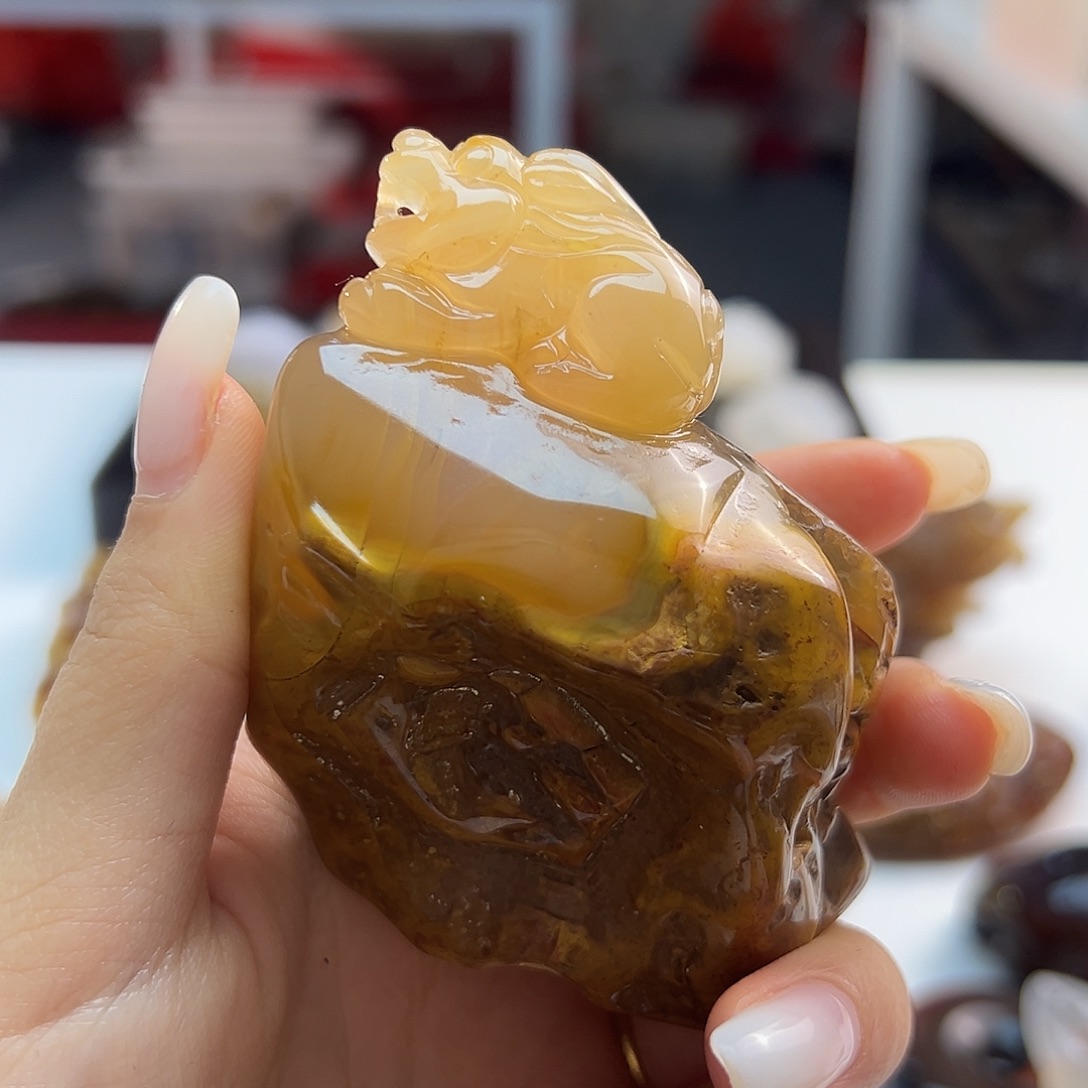 玛瑙/玉髓未镶嵌吊坠(不含链)