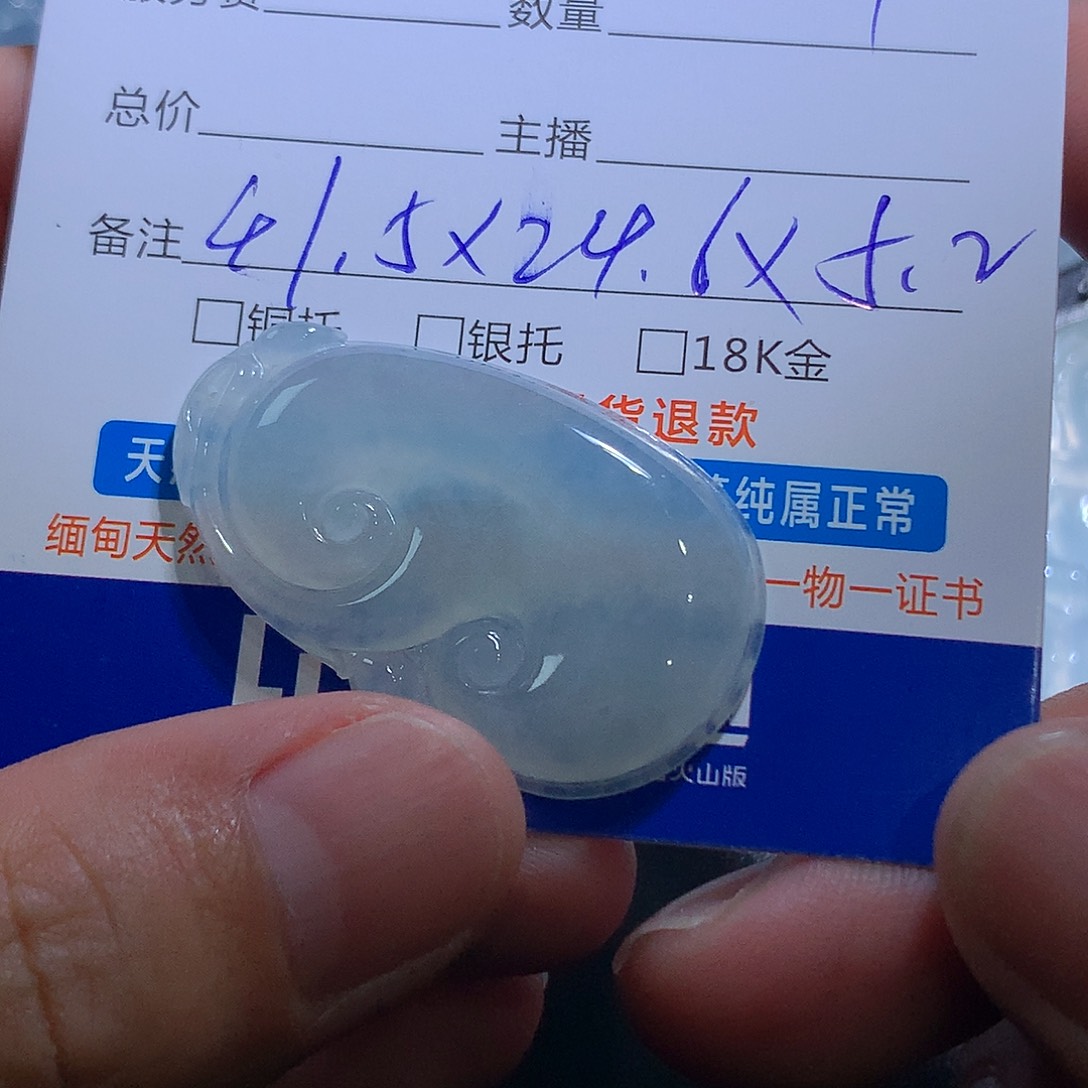 颈饰未镶嵌翡翠如意