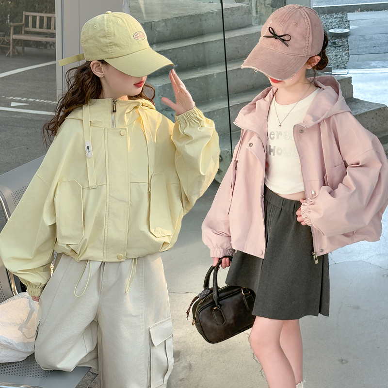 女童外套春秋款2025新款洋气儿童秋装上衣大童时尚休闲女童秋装