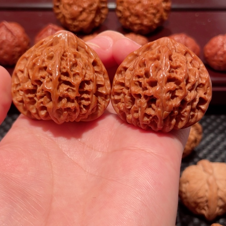 把件文玩核桃王**明野生皇冠王