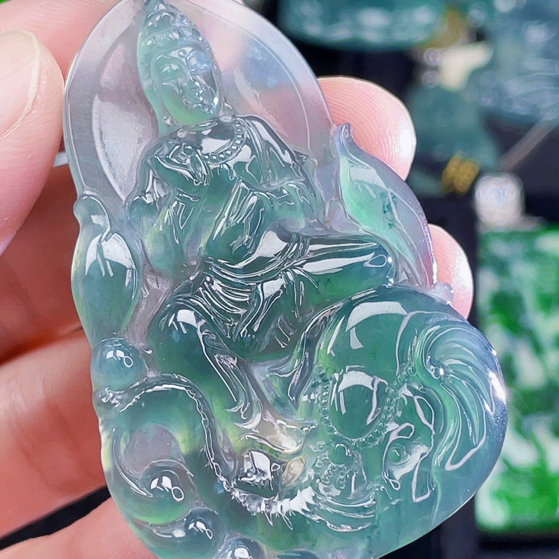 翡翠未镶嵌颈饰7，