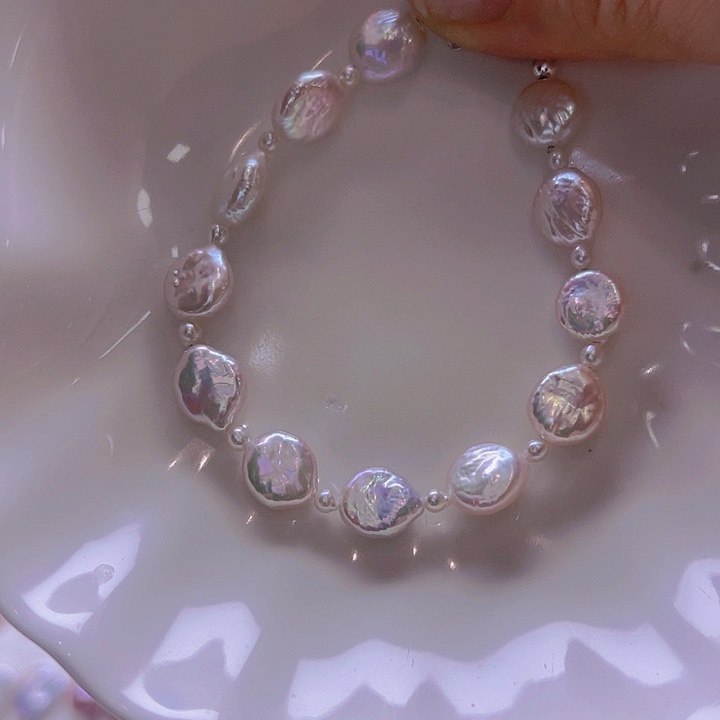 淡水珍珠手绳合金