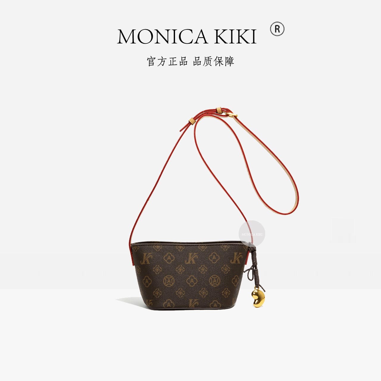   MONICA KIKI/莫妮卡奇奇时尚新款轻奢百搭斜挎单肩女包   