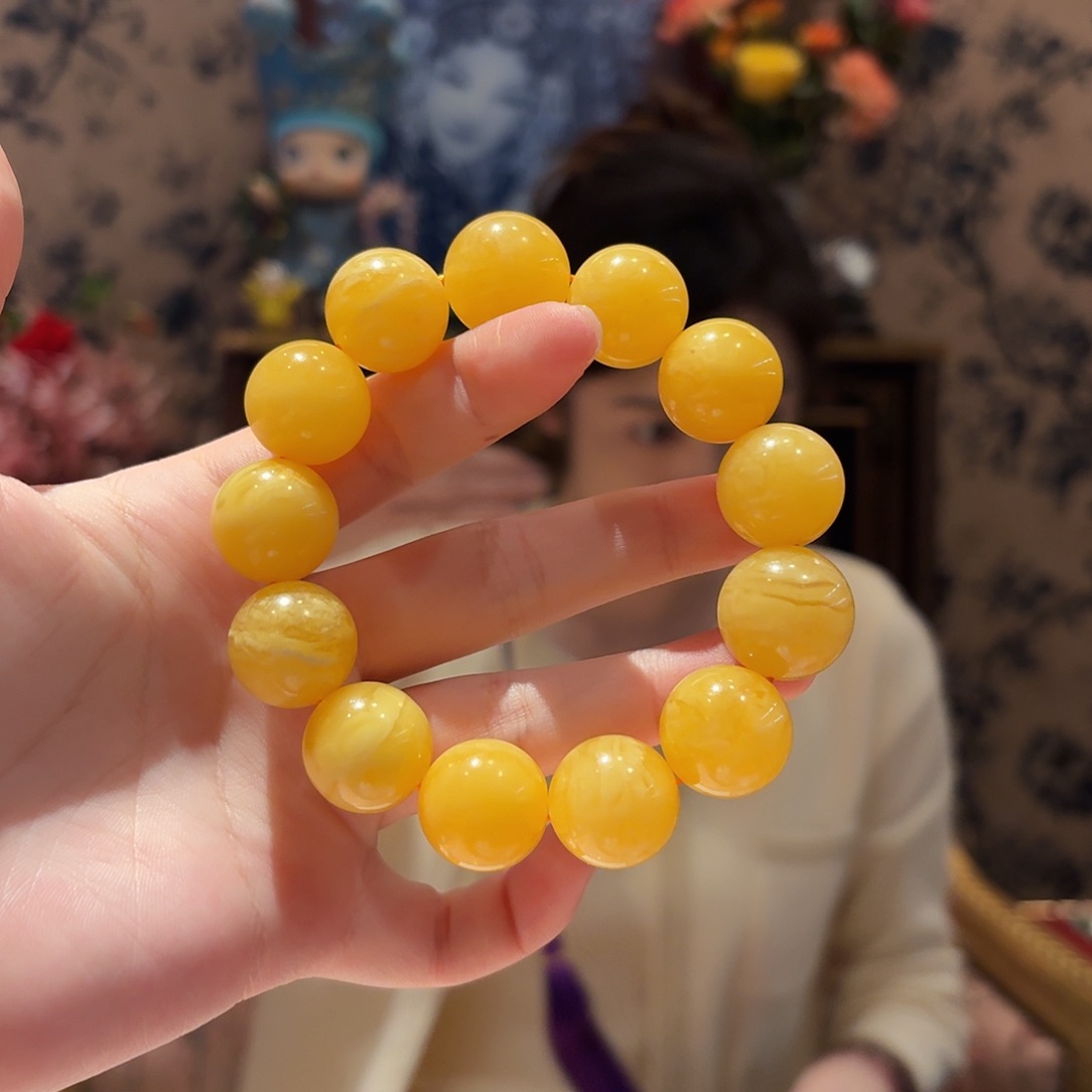 蜜蜡手串未镶嵌手串